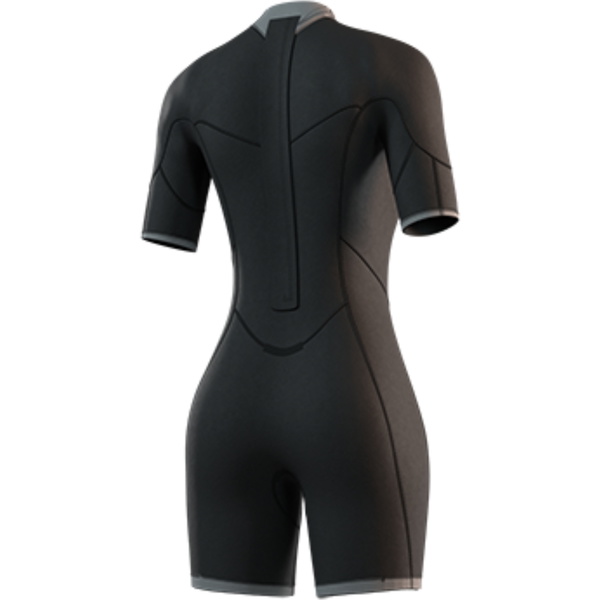 Mystic Brand 3/2mm Back Zip Flatlock Shorty 2026 Våddragt Til Kvinder 35000.250064 - Dark Olive